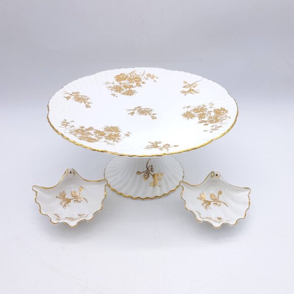 Hammersley & Co Cake Stand Plus Oyster Bowls - Picture 1 of 11